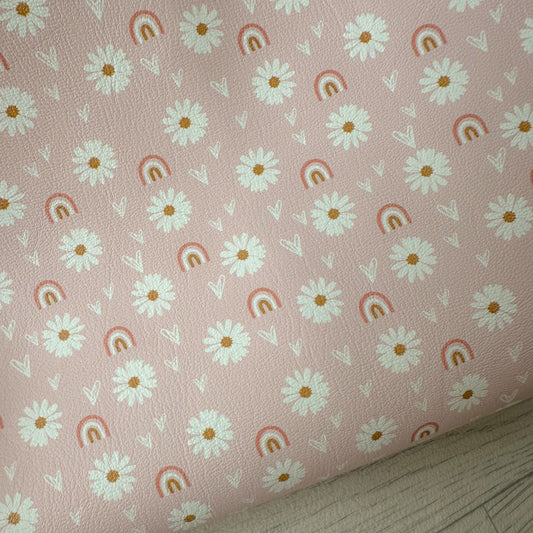 Daisies Love Rainbows Leatherette