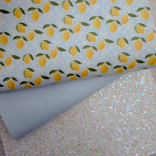 Blue Lemon Daisies & Leather Sheets