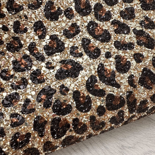 Gold Leopard Chunky Glitter