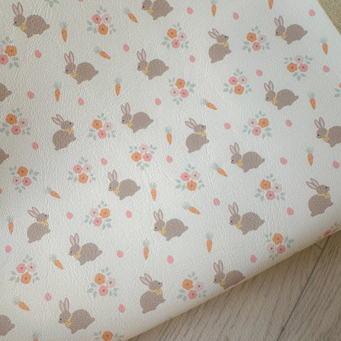 Bunnies & Blossoms Leatherette