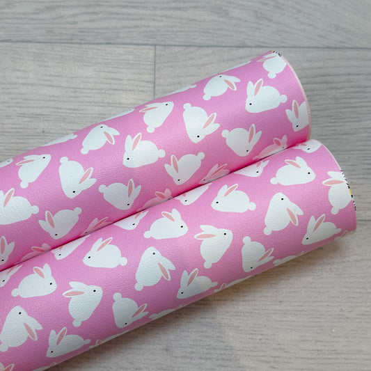 Hot Pink Bunnymallows Leatherette