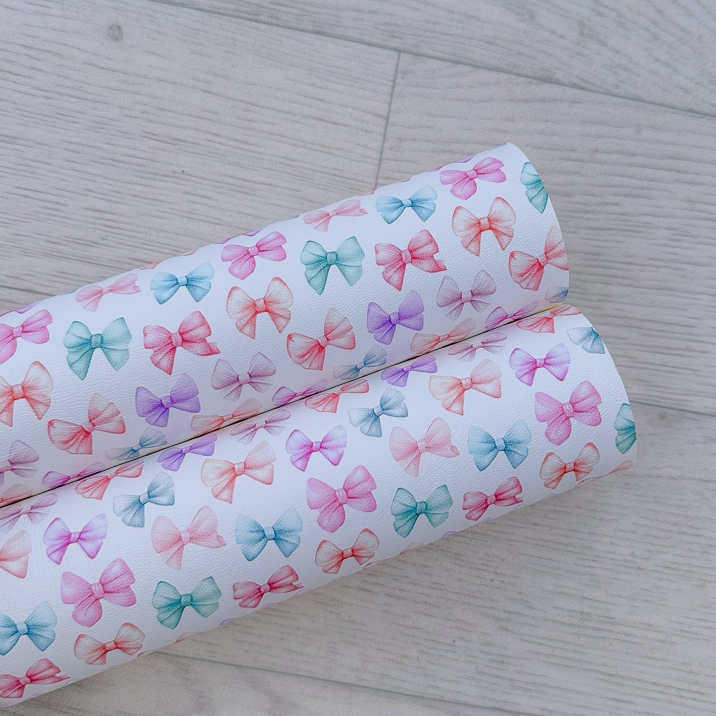 Rainbow Bows Leatherette