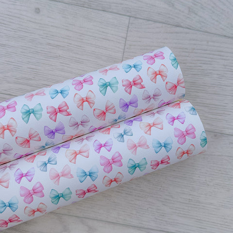 Rainbow Bows Leatherette