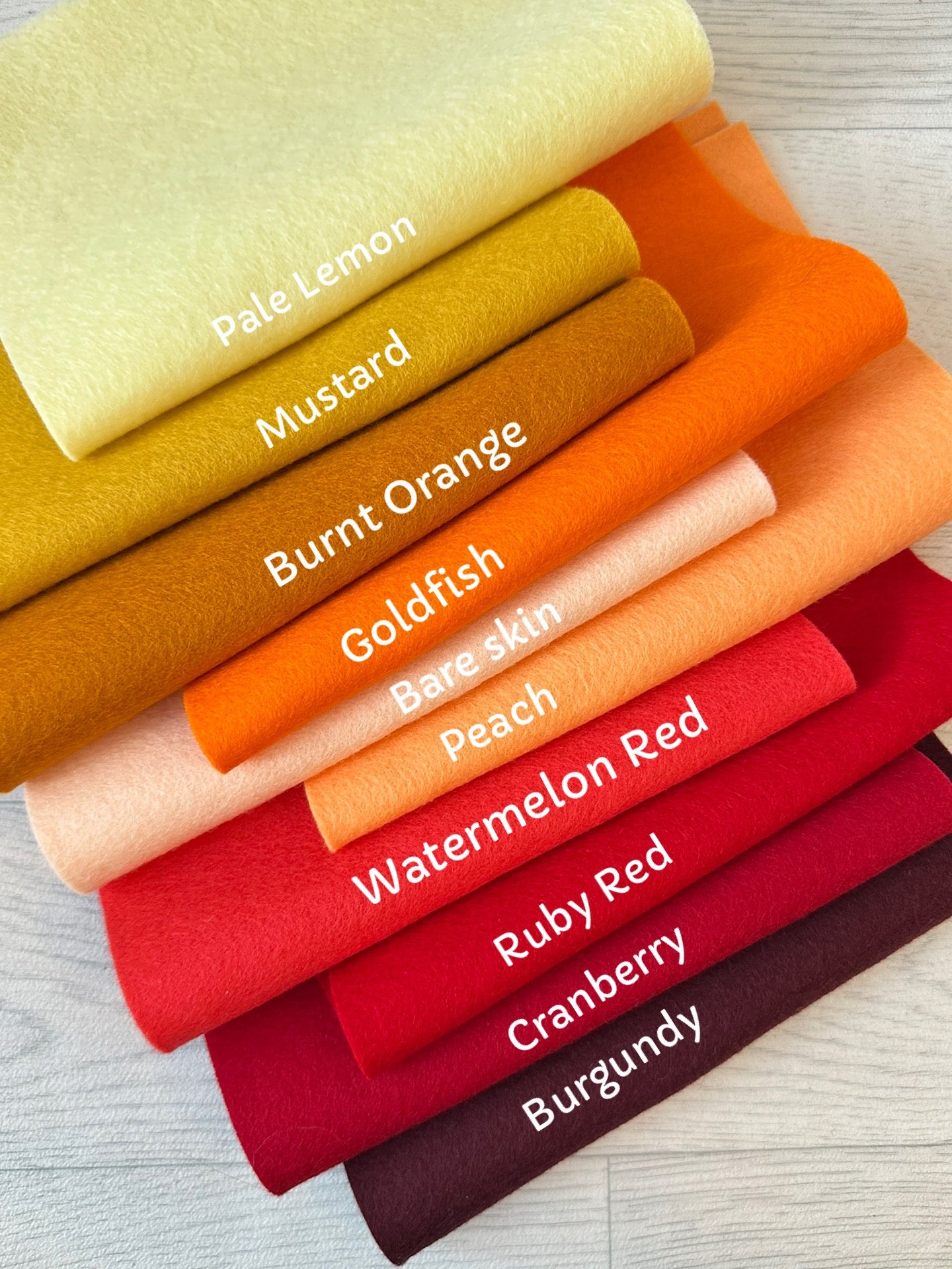 Burgundy 100% Merino Wool Felt