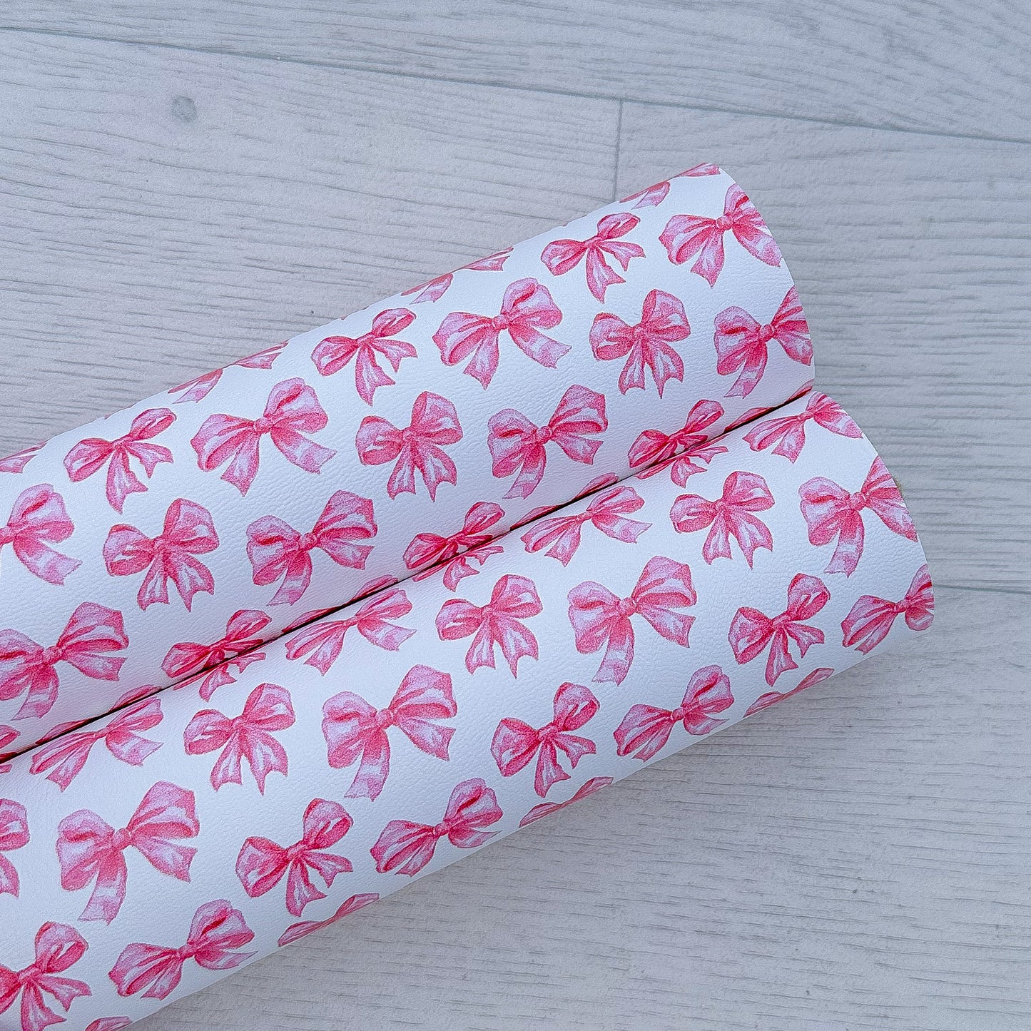 Pink Bows Leatherette