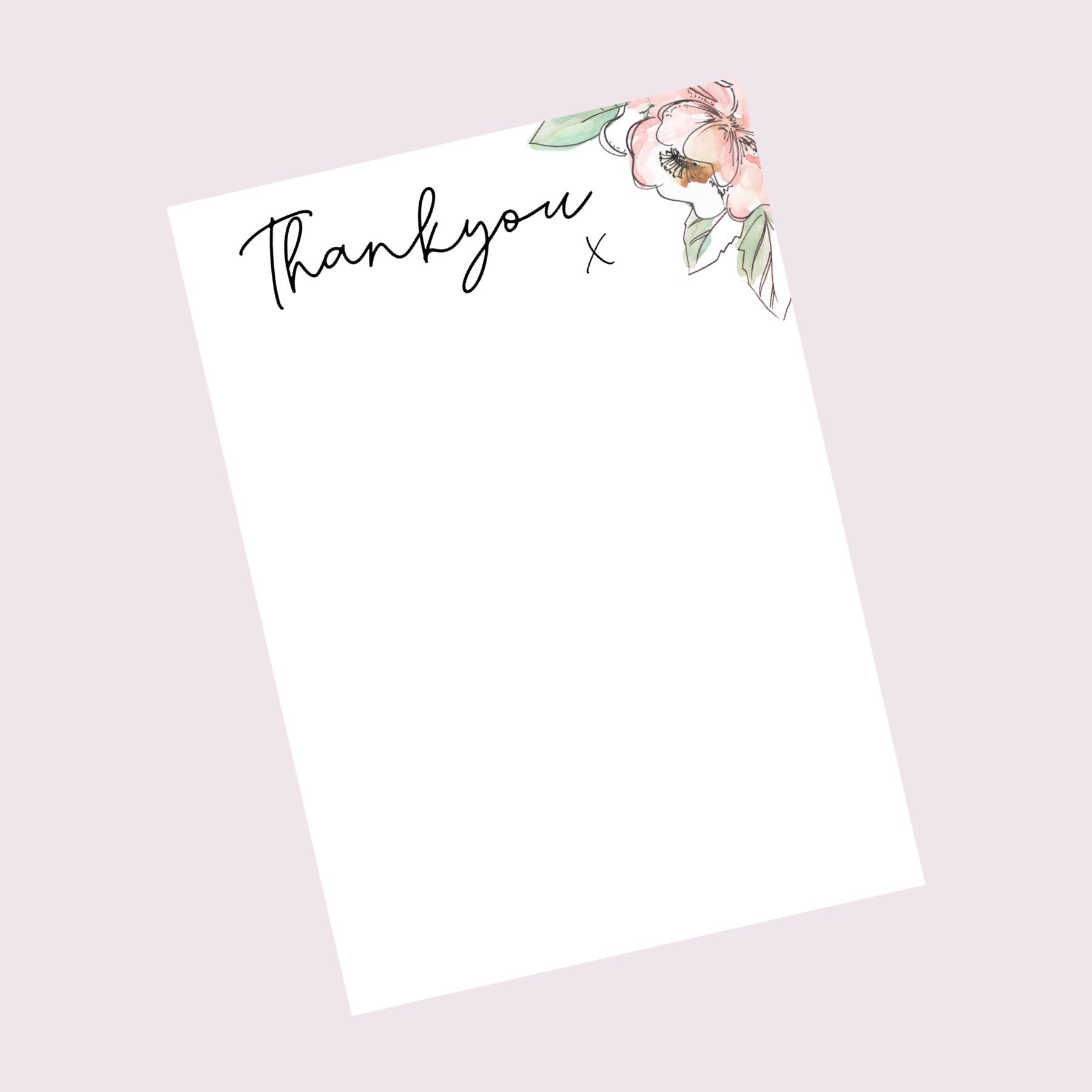Thank you Floral Bow Display Cards