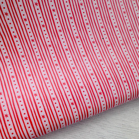 Starry Stripes Pink Leatherette