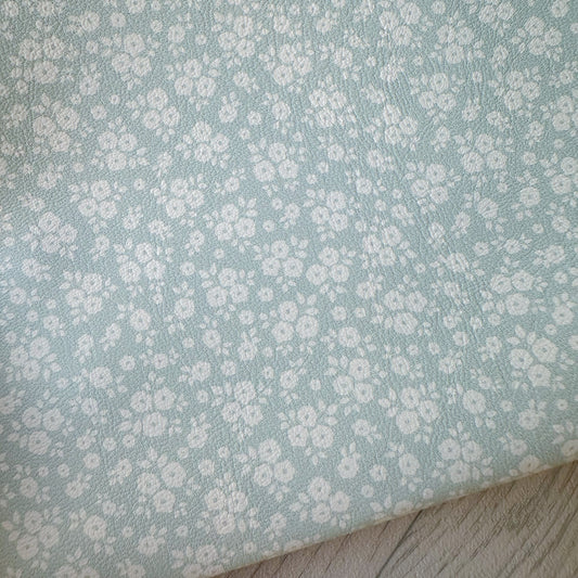 Duck Egg Blossom Blooms Leatherette