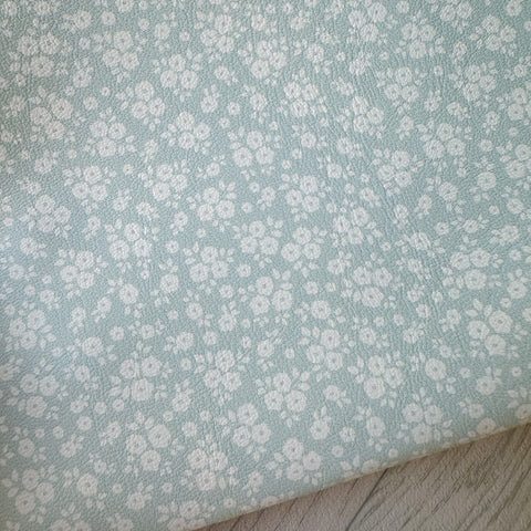Duck Egg Blossom Blooms Leatherette