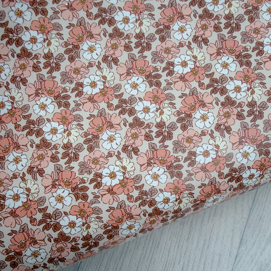 Cottage Wildflower Floral Faux Leather Sheet