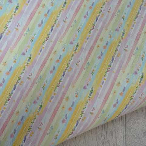 Spring Stripes Leatherette