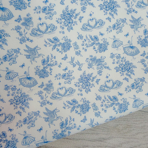 Romantic Toile De Jouy Leatherette