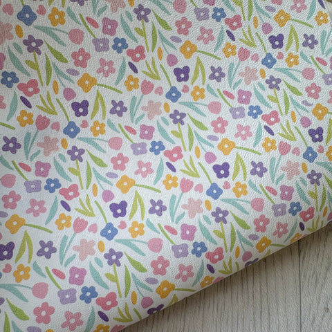 Rainbows Of  Blooms Leatherette