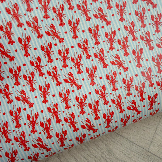 Blue Lobster Leather Sheet