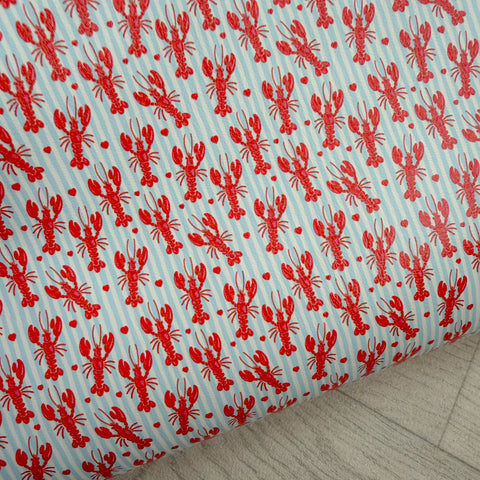 Blue Lobster Leather Sheet