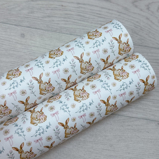 Mummy & Me Bunnies Leatherette