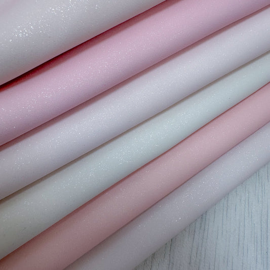 Glitter Suede Muted Pinks Bundle