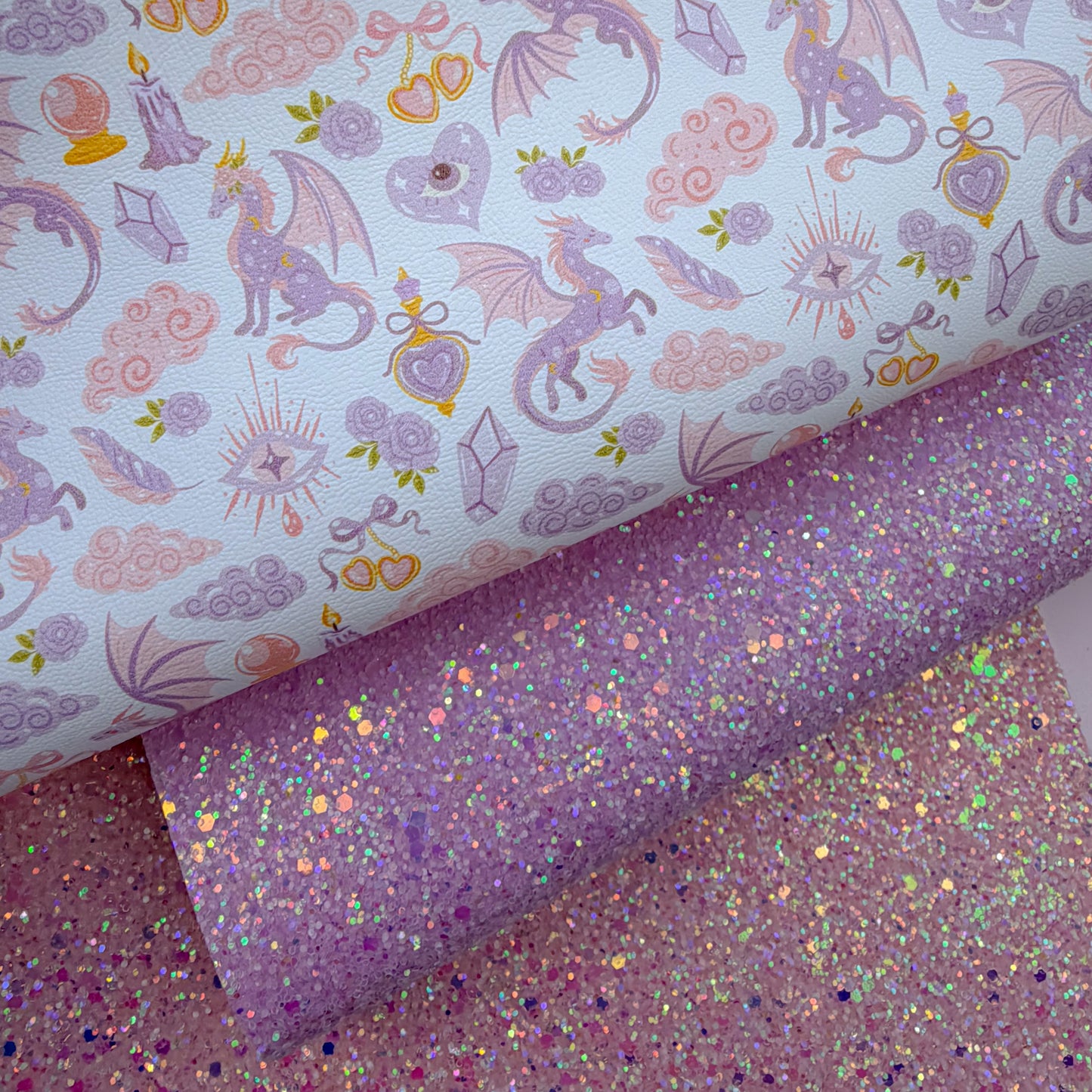 Dragon Glitter & Leather Sheets