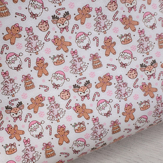All the Festive Cuties Pink Leatherette