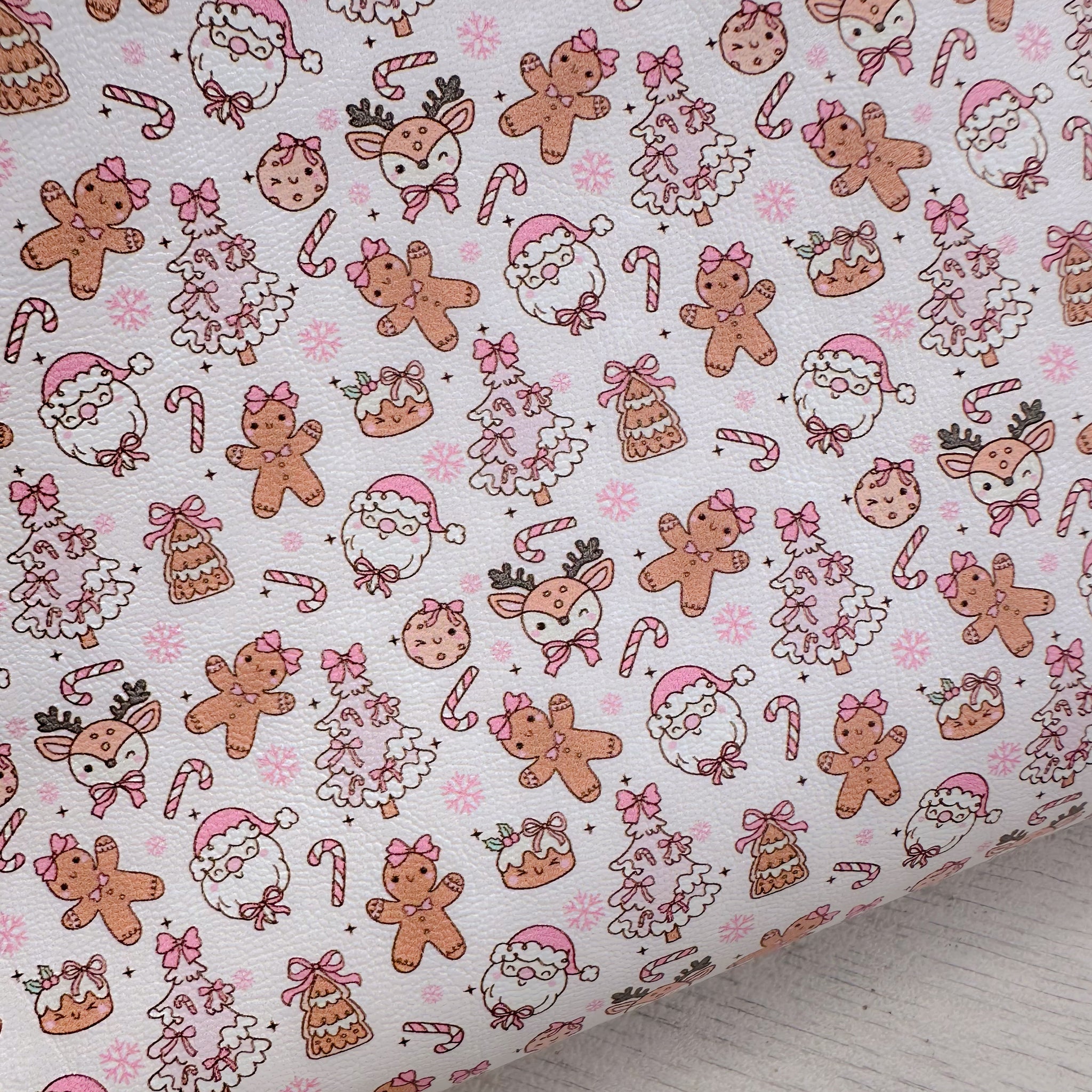 All the Festive Cuties Pink Leatherette