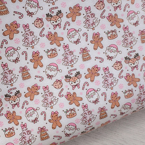 All the Festive Cuties Pink Leatherette