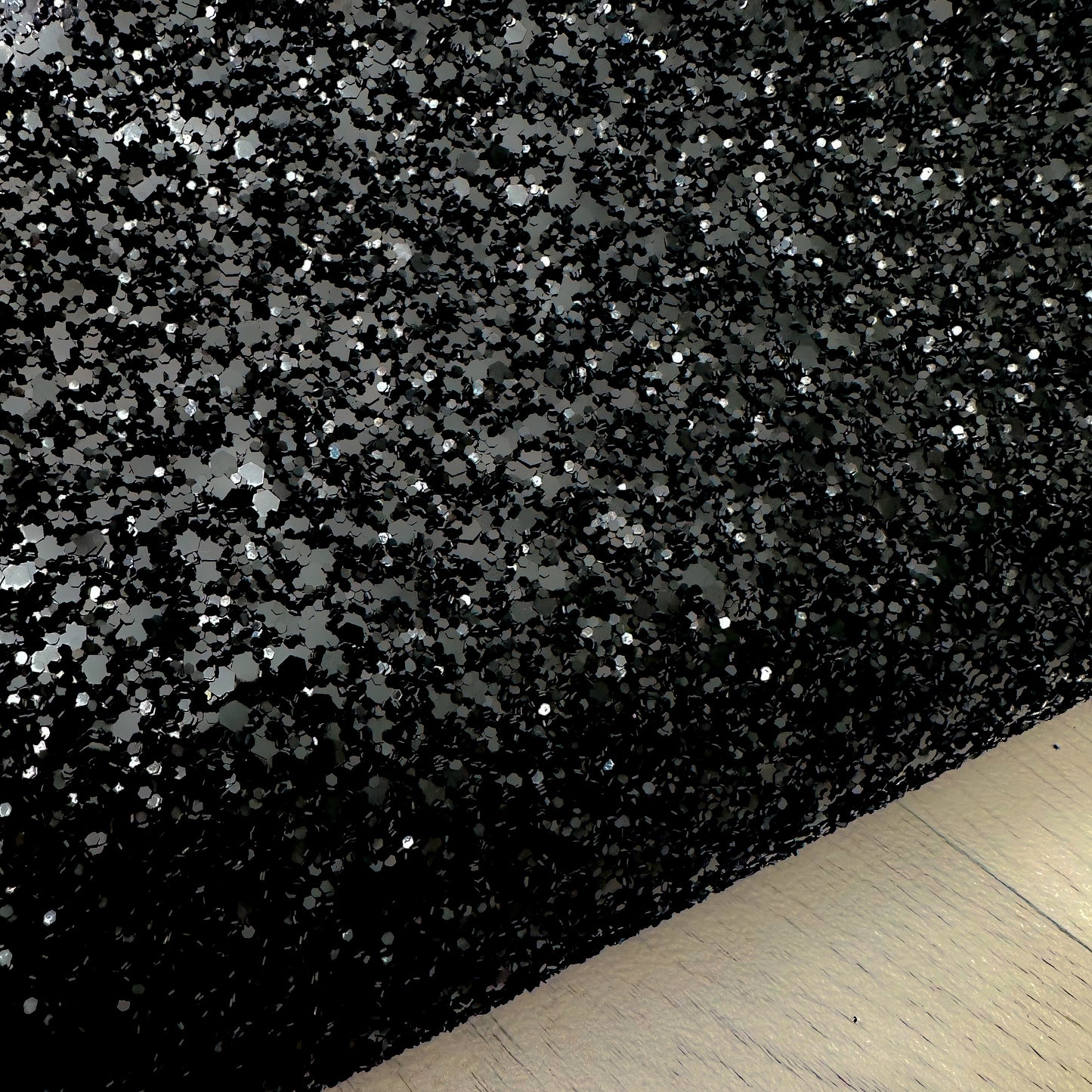 Jett Black Chunky Glitter