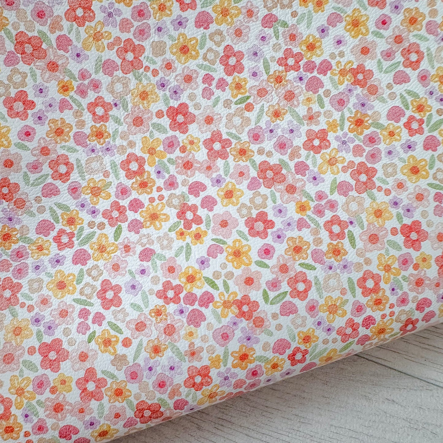 Summer Beauty Blooms Leatherette