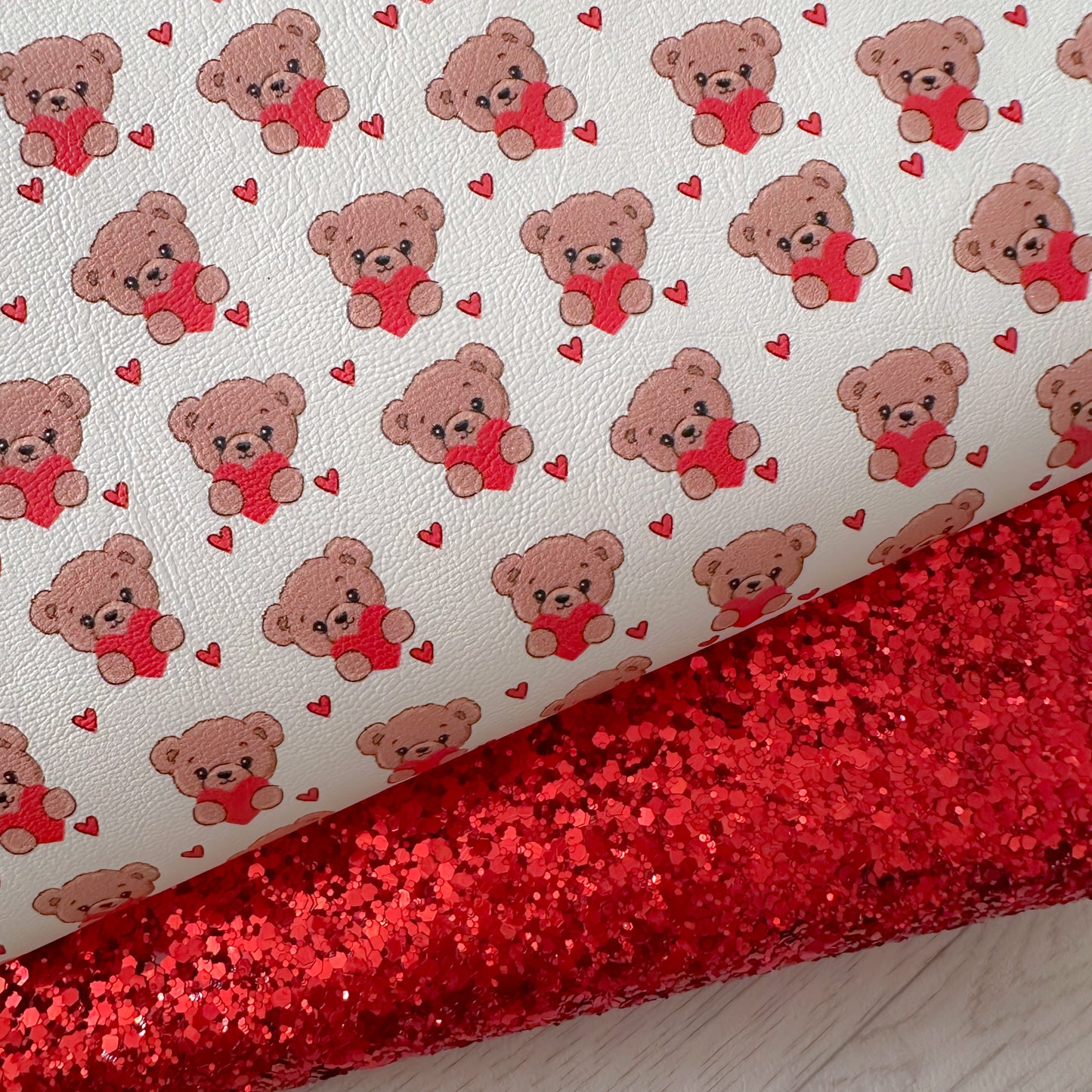 Bears With hearts Glitter Duo