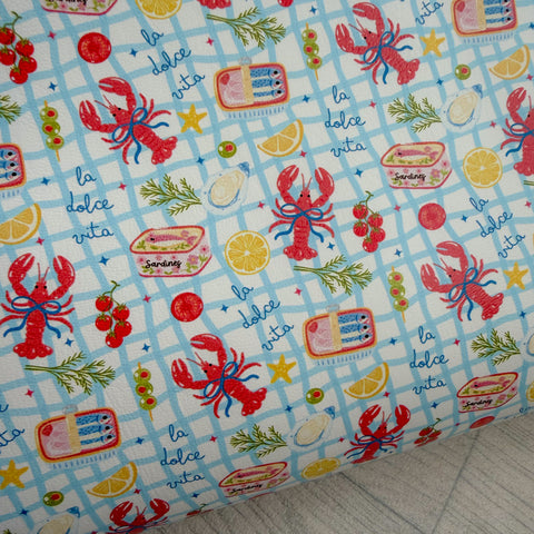 La Dolce Vita Blue Leather Sheet