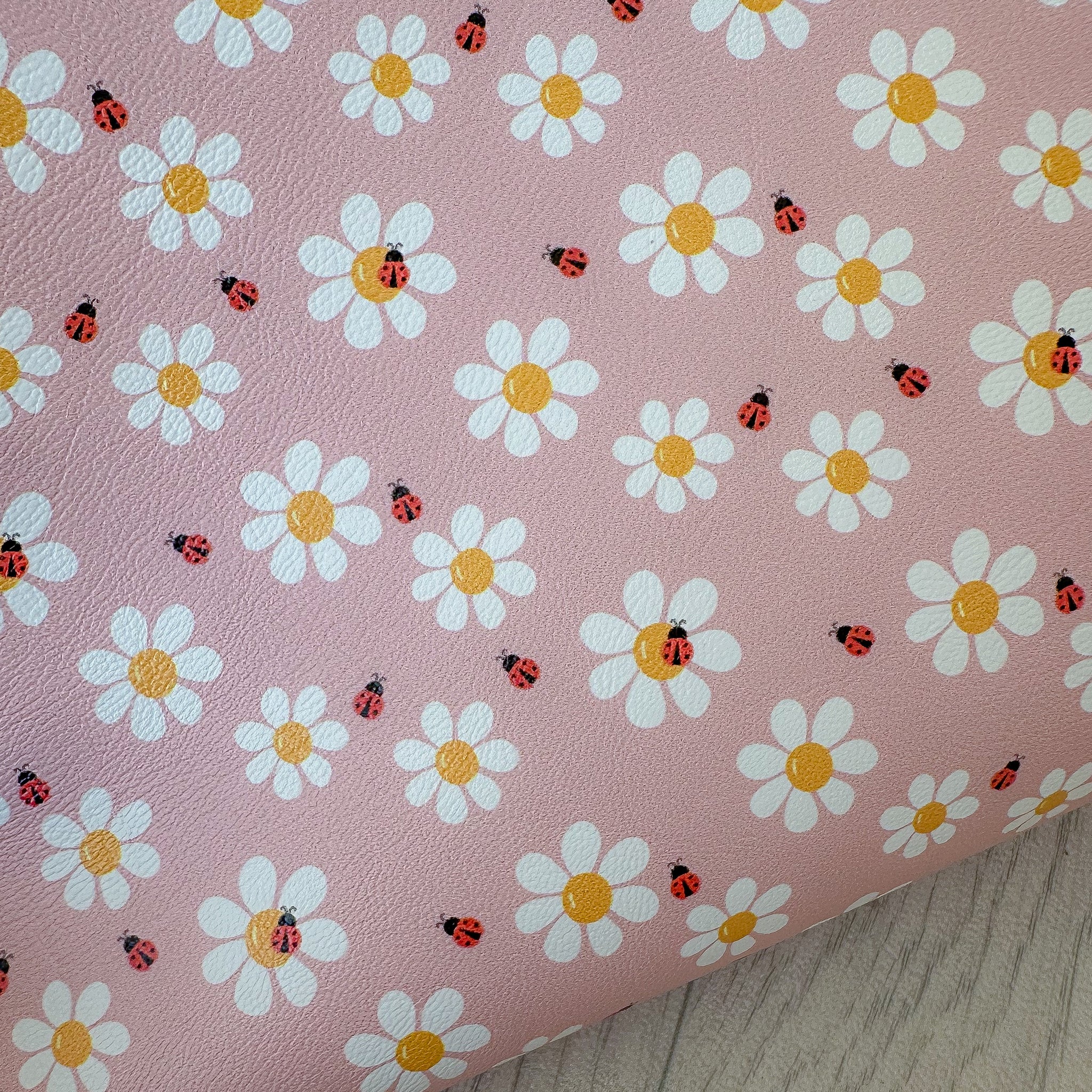 Ladybirds & Daisies Leatherette