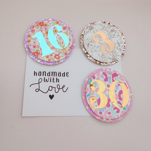 Number Badge – Ready Made