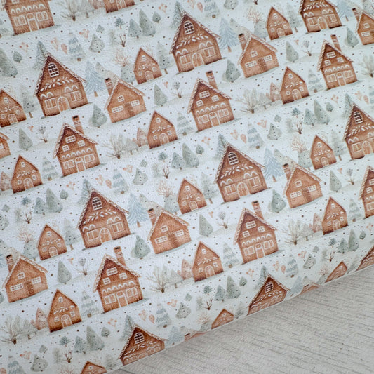 Gingerbread Houses Leatherette