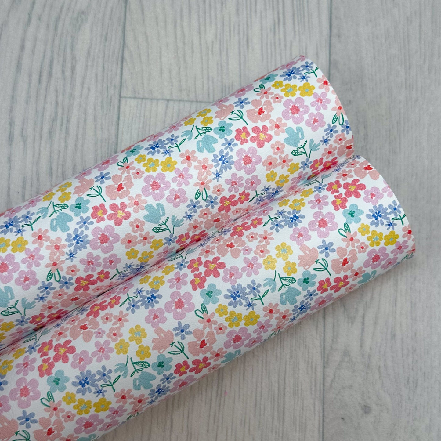 Rainbow Blooms Leatherette