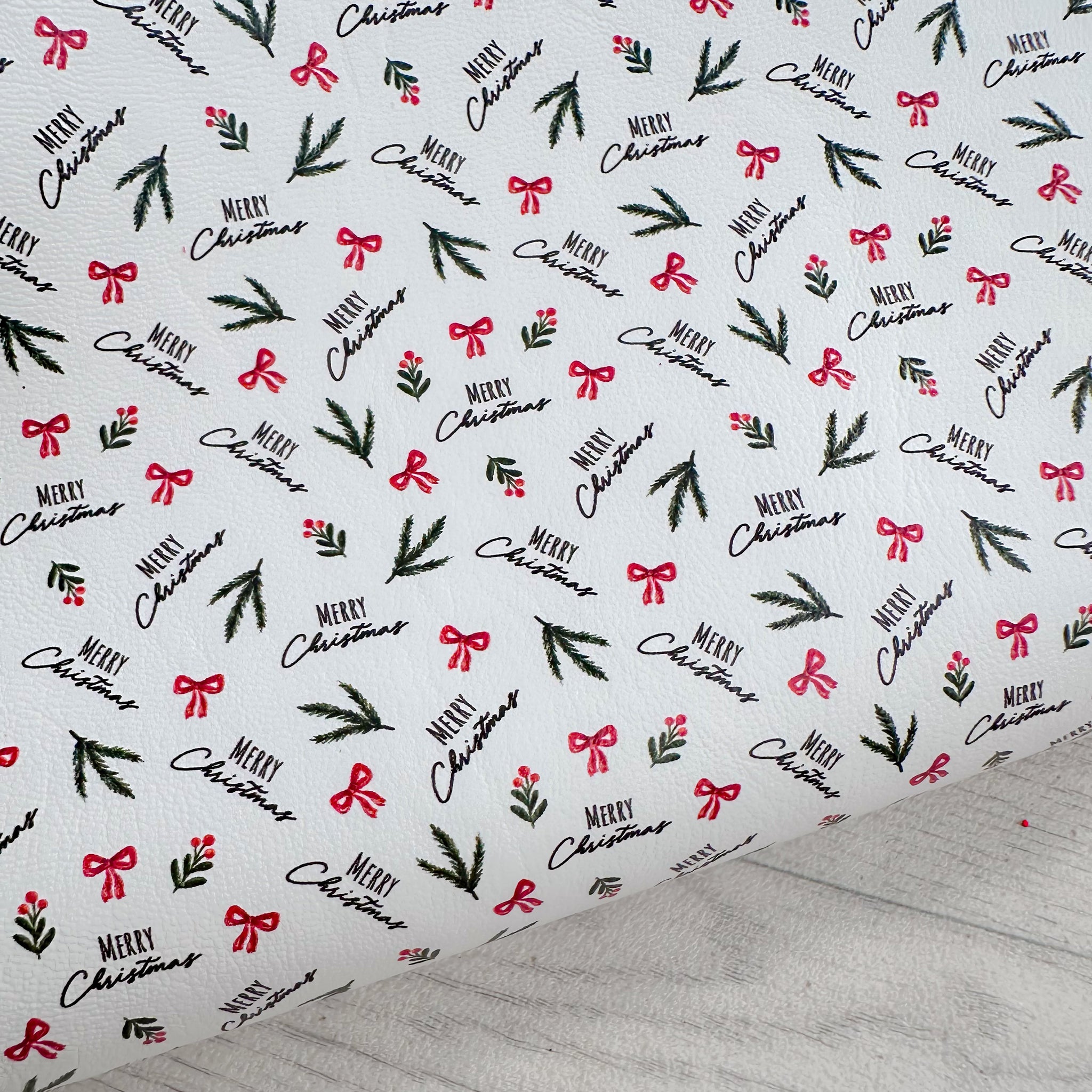 Merry Christmas Leatherette