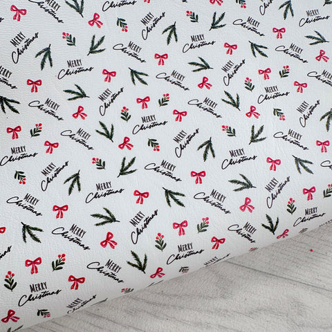 Merry Christmas Leatherette