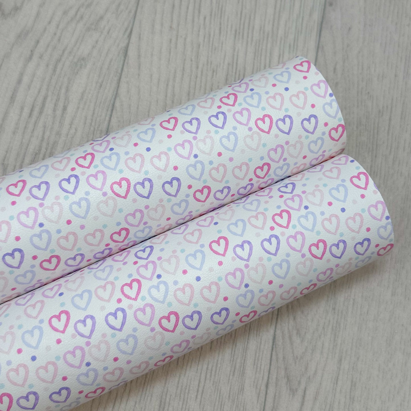 Pretty Hearts Leatherette
