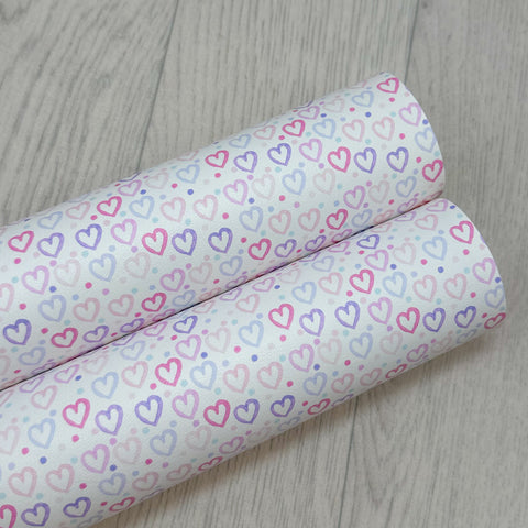 Pretty Hearts Leatherette