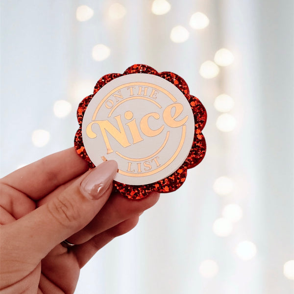 Nice List – Vinyl Sticker Only