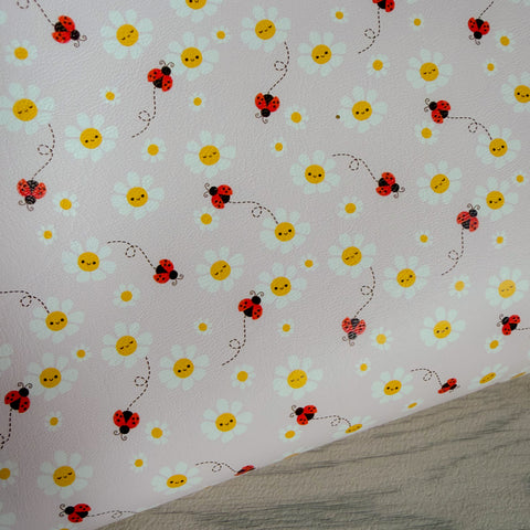 Happy Daisy & Ladybugs Leatherette