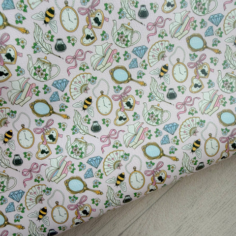 Spill The Tea Pink Leatherette