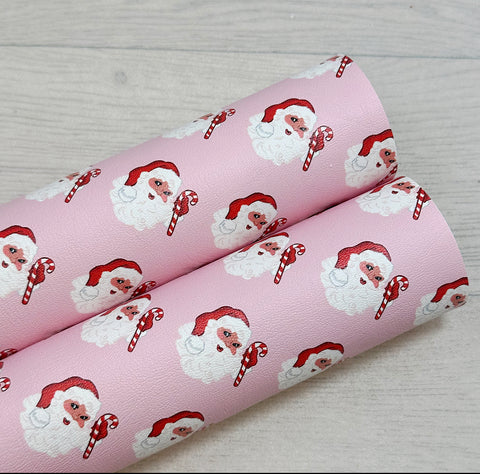 Father Christmas & Candy Cane Leatherette