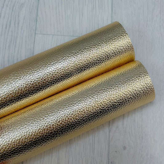Chrome Pale Gold Leatherette