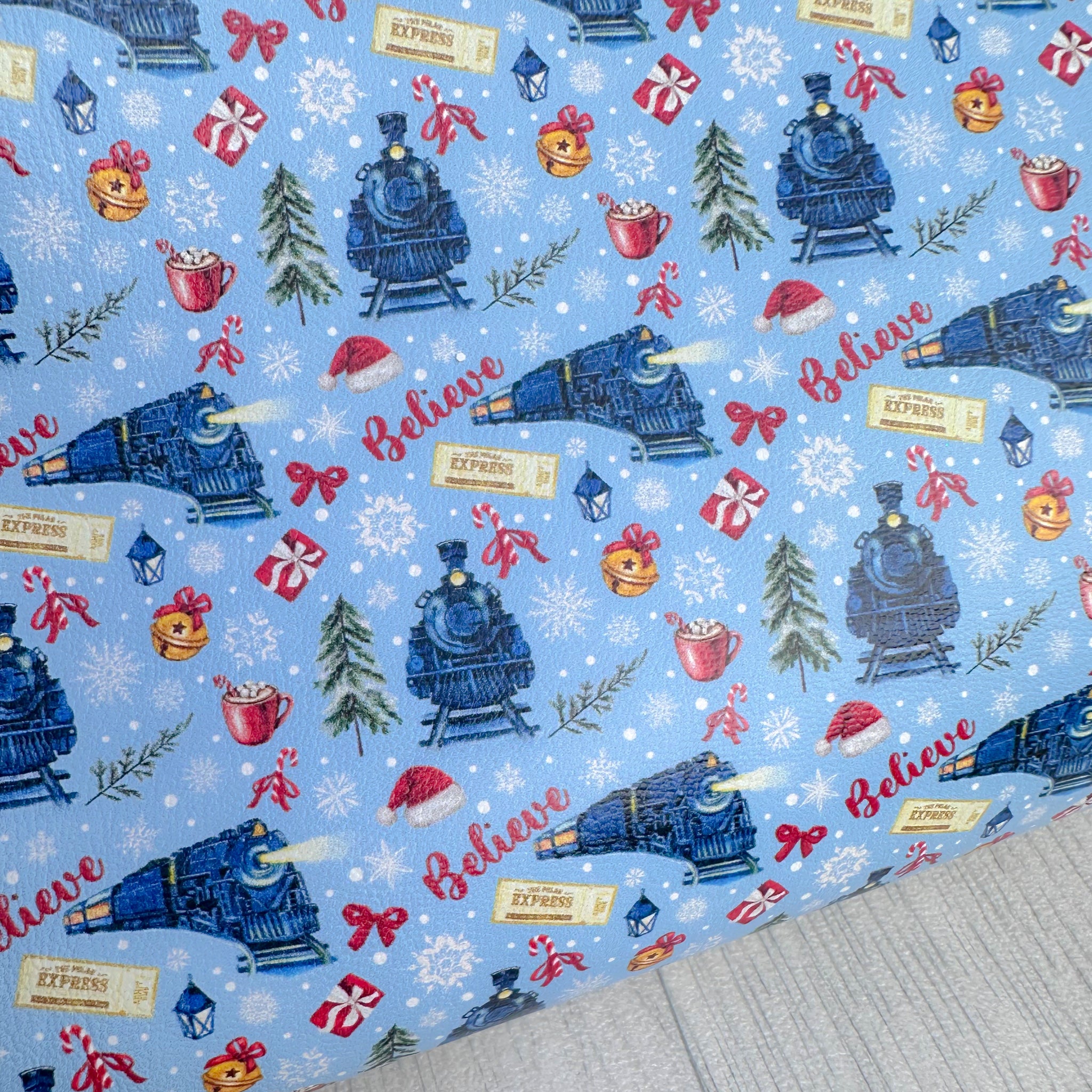 Christmas Train Leatherette
