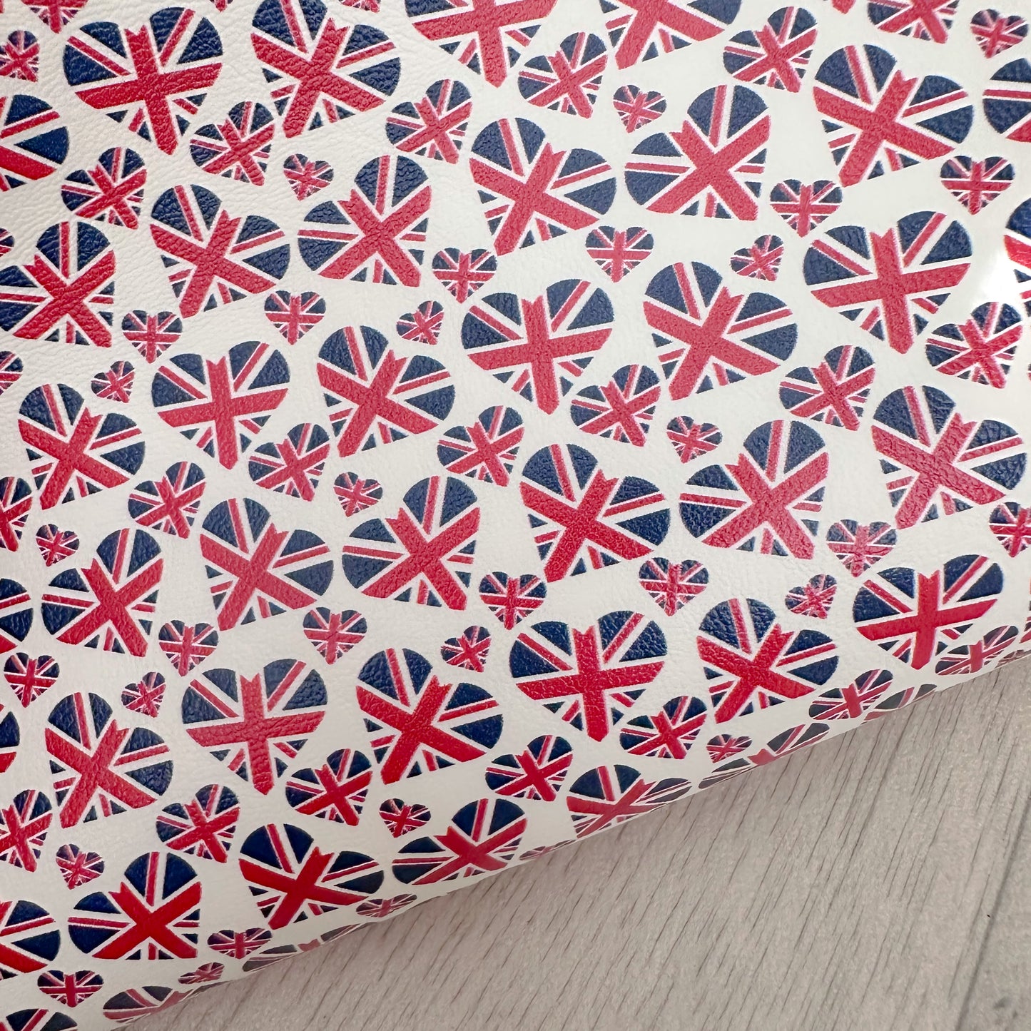 Union Jack Hearts Leatherette