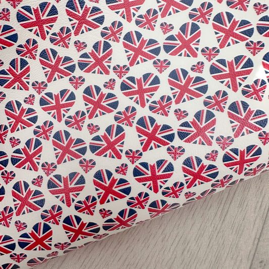 Union Jack Hearts Leatherette