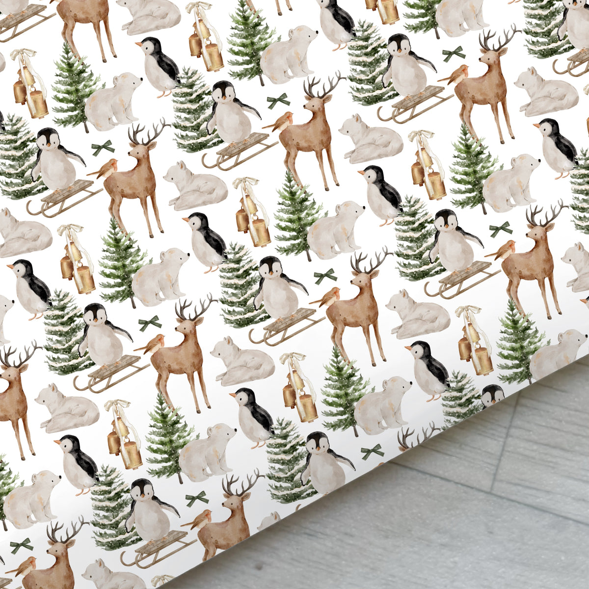 Winter Wonderland Faux Leather Sheet