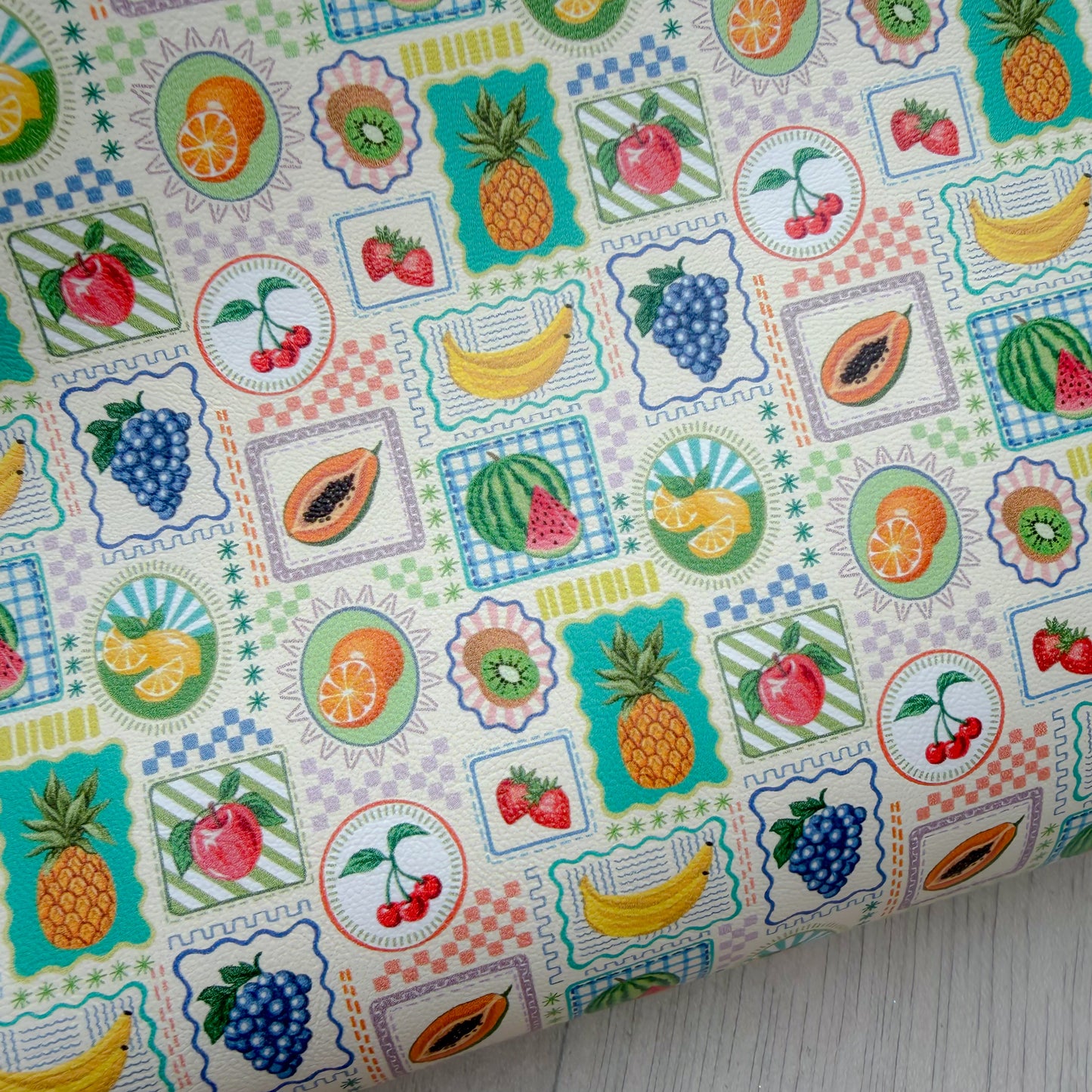 Fruity Frames Faux Leather Sheet