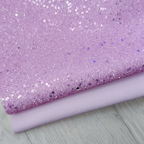 Lilac Sugar Glitter & Suede Duo
