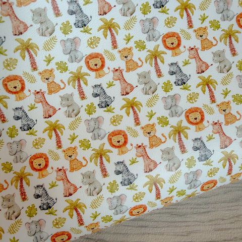 Cute Jungle Friends Leatherette