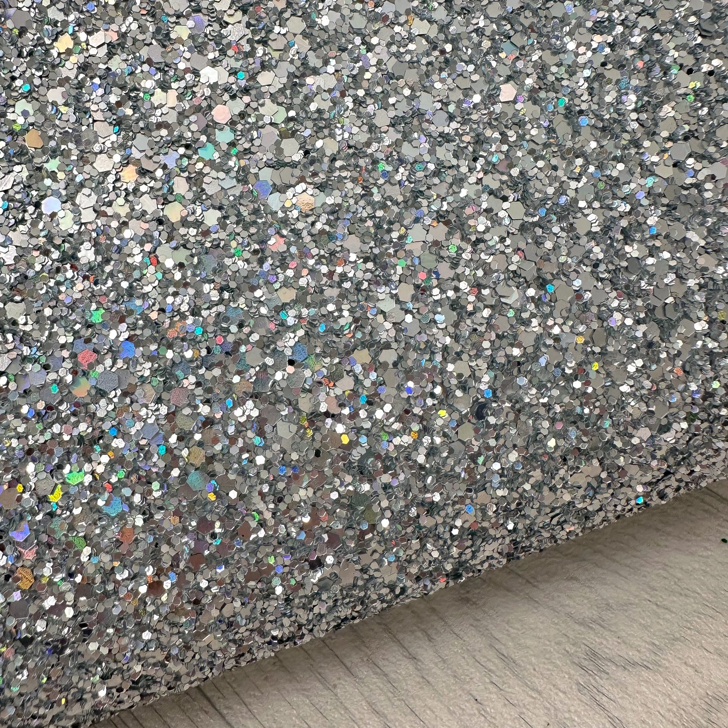 Sing a Rainbow Hologram Silver Chunky Glitter